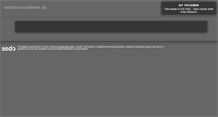 Desktop Screenshot of hartmanns-zeitreise.de